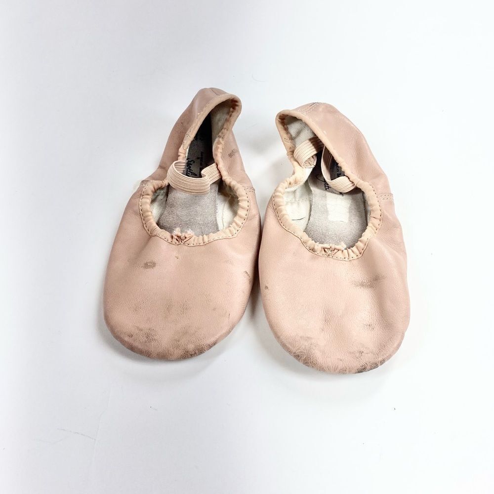 American ballet academy pink leather ballet shoes 13 1/2